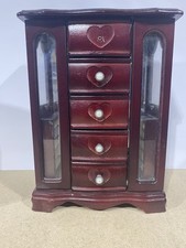 Wooden Jewelry Armoire with
