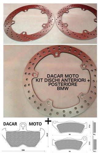 Front and rear discs kit - rear,