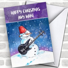 Snowman Playing Electric