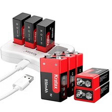 Kratax 9V Rechargeable Li-ion