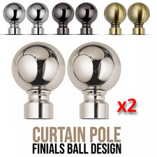 Curtain Pole Finials 28mm