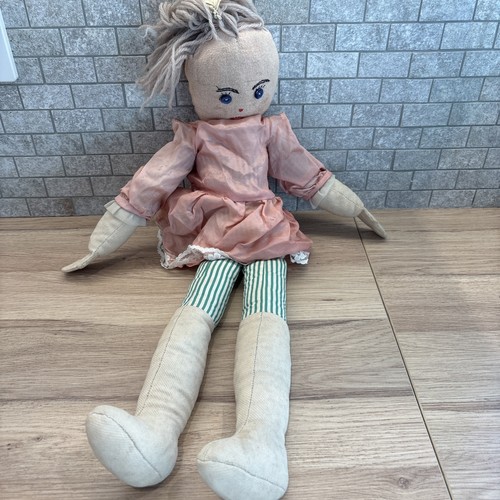 Vintage rag doll pink - vintage,