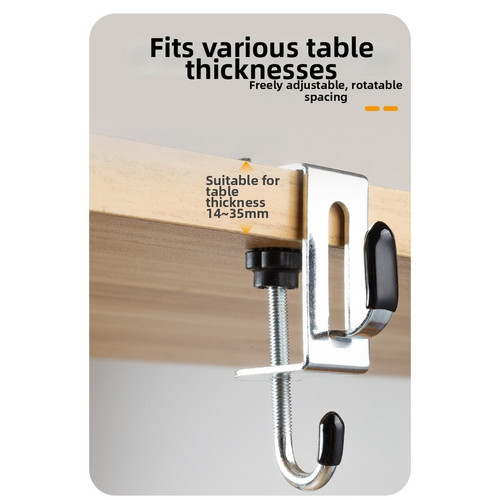 Double hook desk mount - hook,
