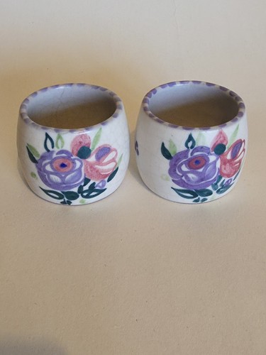 Pair poole pottery hand - poole,