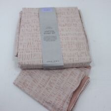 John Lewis Shale Weave Duvet Cover Set Woodrose Pink Single