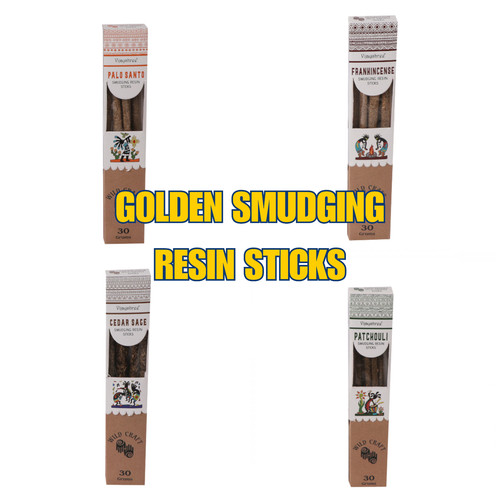 Golden smudging resin - smudging,