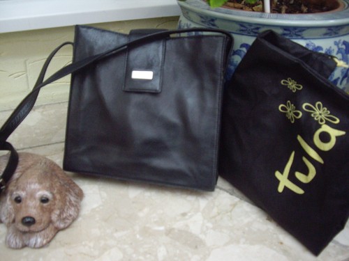 Tula black leather handbag - leather,