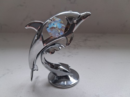 Crystocraft dolphin ornament - dolphin,