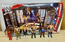 WWE Elimination Chamber play set w/ 6 action figures inc. original box COMPLETE