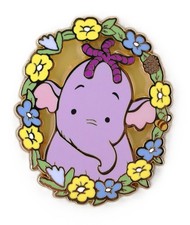Disney Winnie the Pooh Characters Floral Portrait Pin Mystery - Lumpy Heffalump
