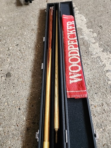 Vintage snooker cue with - vintage,