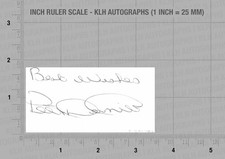 Peter Daniel Hand Signed Card