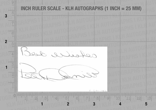 Peter daniel hand signed card - daniel,