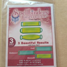 Spellbinders Ribbon tags Cutting & emboss Dies Card Making Scrapbooking set of 3