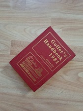 Vintage Golfer's Handbook 1981, Worldwide Golfer's Statistics, VGC.