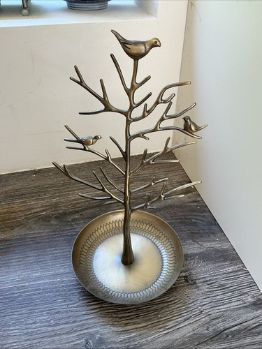 Brass earring holder tree - earring,