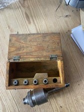 SPV Tapping Chuck SA-0B MT1 Morse Taper 1 Arbor for lathe w 4 Collets in box