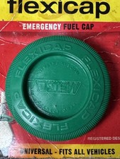 Vintage Green Metro Flexicap Emergency Fuel Cap Universal Fits All Vehicles NOS 