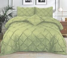 Pintuck  Pinch Pleated Duvet Cover Set Bedding **Sheet Optional* All Sizes UK