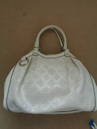 Gucci vintage cream leather - vintage,