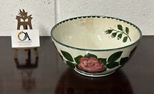 Bristol Ware Style Pottery Bowl With The ‘Weymss’ Style Cabbage Rose Pattern