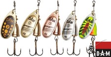 DAM Executor Spinners Size 1 - 5 Spin Fishing Lures Trout Perch Pike Salmon