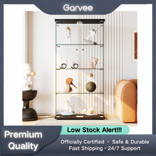 Tier display cabinet glass - 4-tier,
