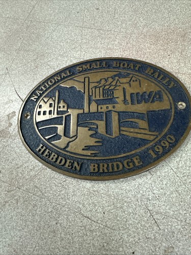 Canal boat plaque - canal,
