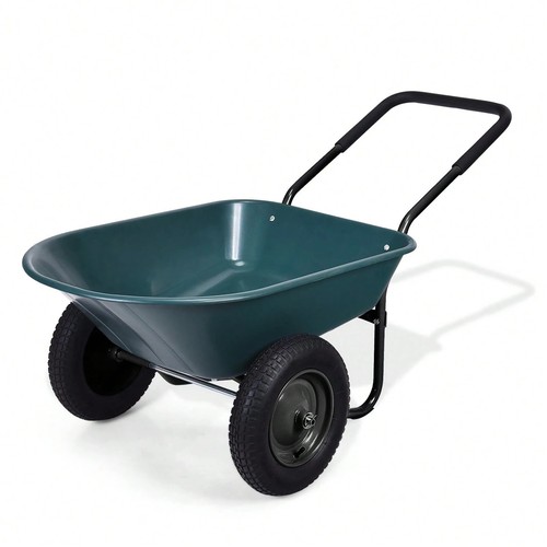 Green tire wheelbarrow - 2-tire,