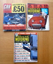 3 x Old Car Magazines 1962 & 1963