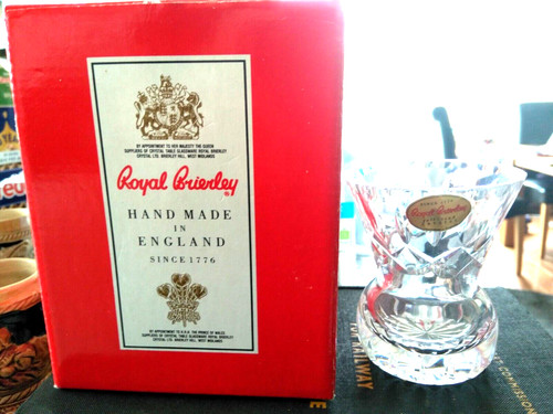 Crystal vase thistle - thistle,