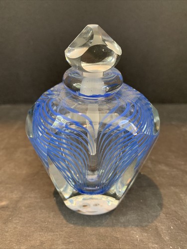 Art glass perfume bottle - glass,