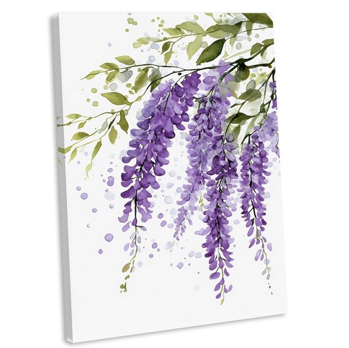 Wisteria flowers canvas wall - flowers,