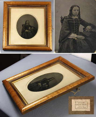 Whole plate ambrotype - plate, photo