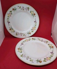 2 x Wedgwood MIRABELLE 10.75" Dinner PlateS. Excellent Condition