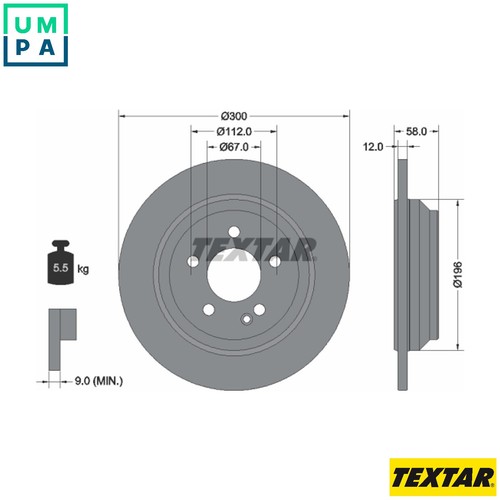 Brake disc 92272703 for - 2x,