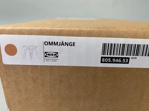 Ikea ommjange stool orange - orange,