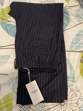 Wax London Navy Gekko Trousers