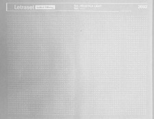 WHITE LETRASET Helvetica Light Rub On Transfers Half sheet 8pt / 2mm / #2692