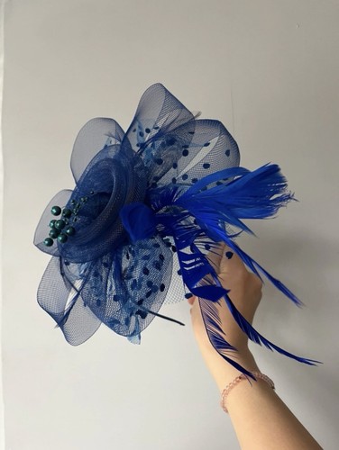 John lewis blue fascinator - blue,