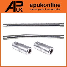Grease Gun Rigid Tubes 1/8" & Coupler BSP 15cm for Massey Ferguson JCB Tractor