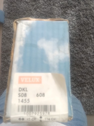 New velux dkl - 1455, manual
