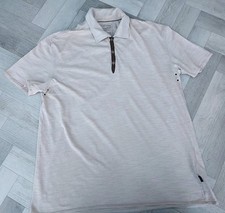 GEN  Men,s Hugo boss polo shirt  SHORT  SLEEVE  XL  UK /  T SHIRT/BEIGE