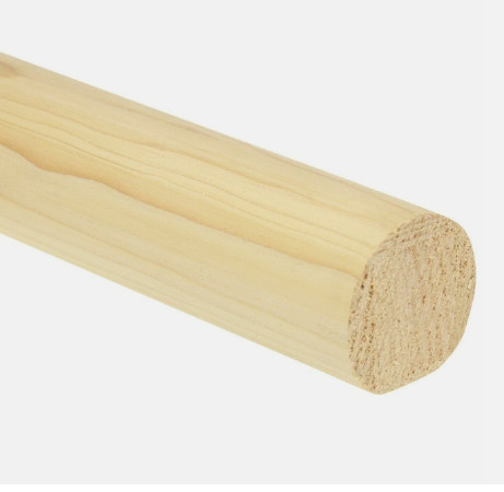 Pine mopstick handrail - mopstick, 44mm