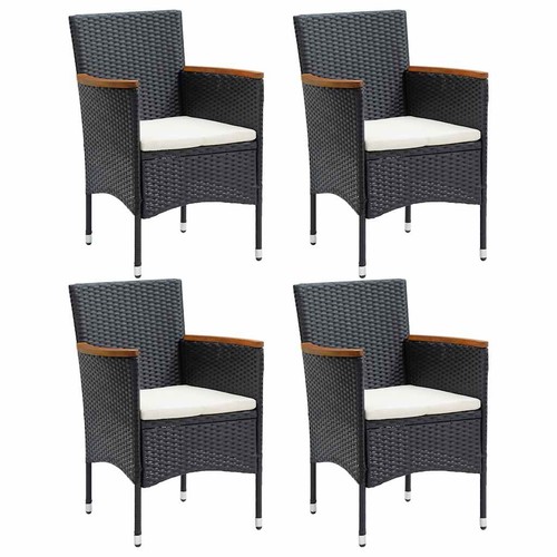 Garden dining chairs poly - 4x,
