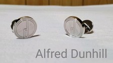 Alfred Dunhill D×AD Logo Cufflinks Oval Classic Rare Used