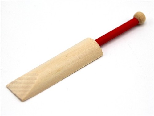 Miniature cricket bat dolls - miniature, bat,