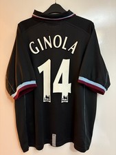 Diadora Aston Villa 2000/01 GINOLA 14 Away shirt - Men’s Large (42-44)