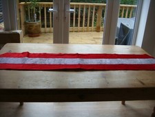 Panache Red Velvet & Silver Rhinestone Long Christmas Table Runner 77" x 13"