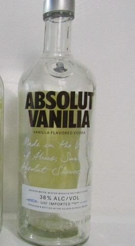 Absolut vanilla vodka - absolut, empty